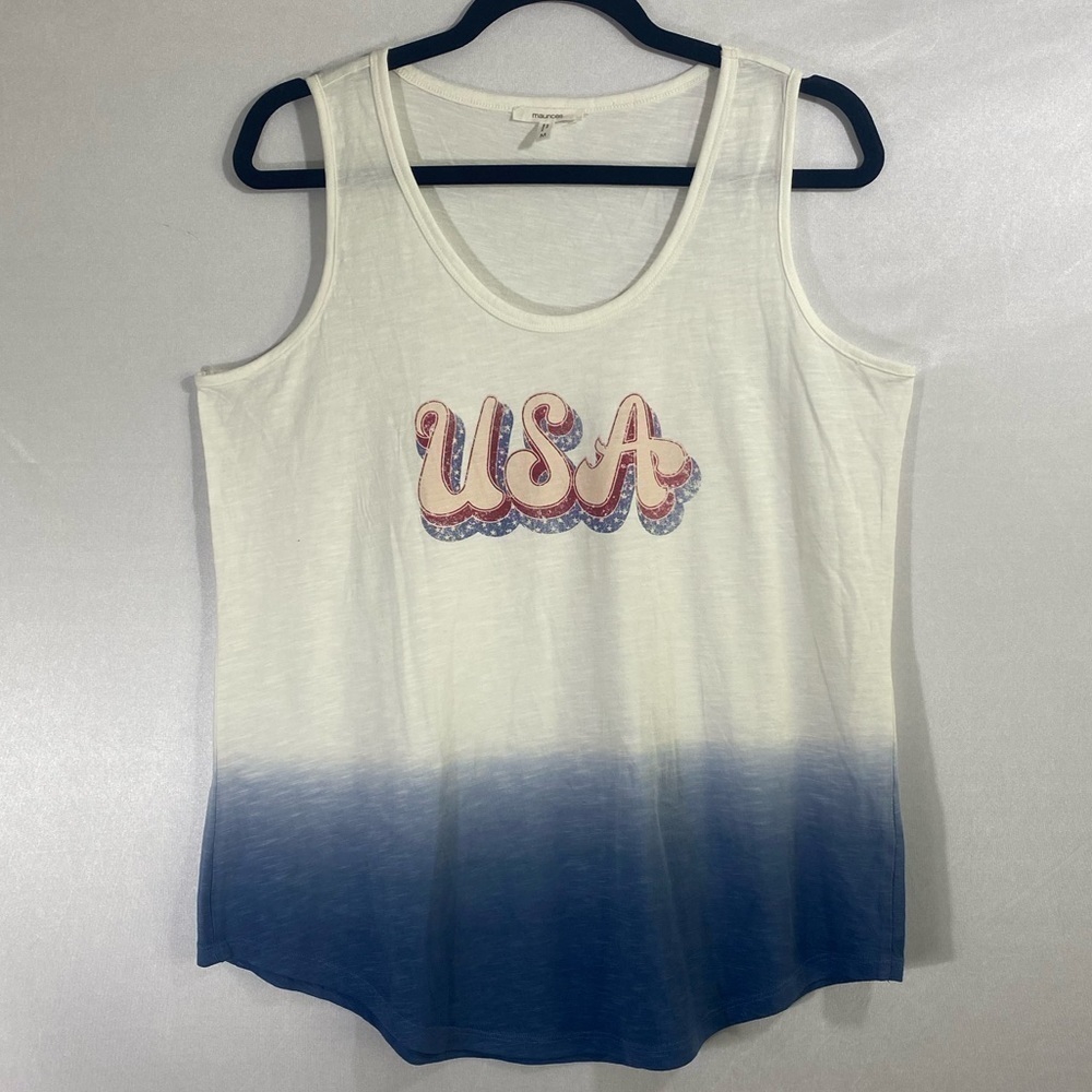 Maurices USA ombré dip dye tank top